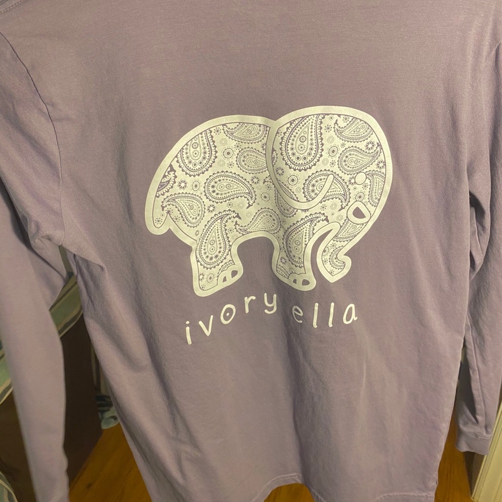 ivory ella purple tee